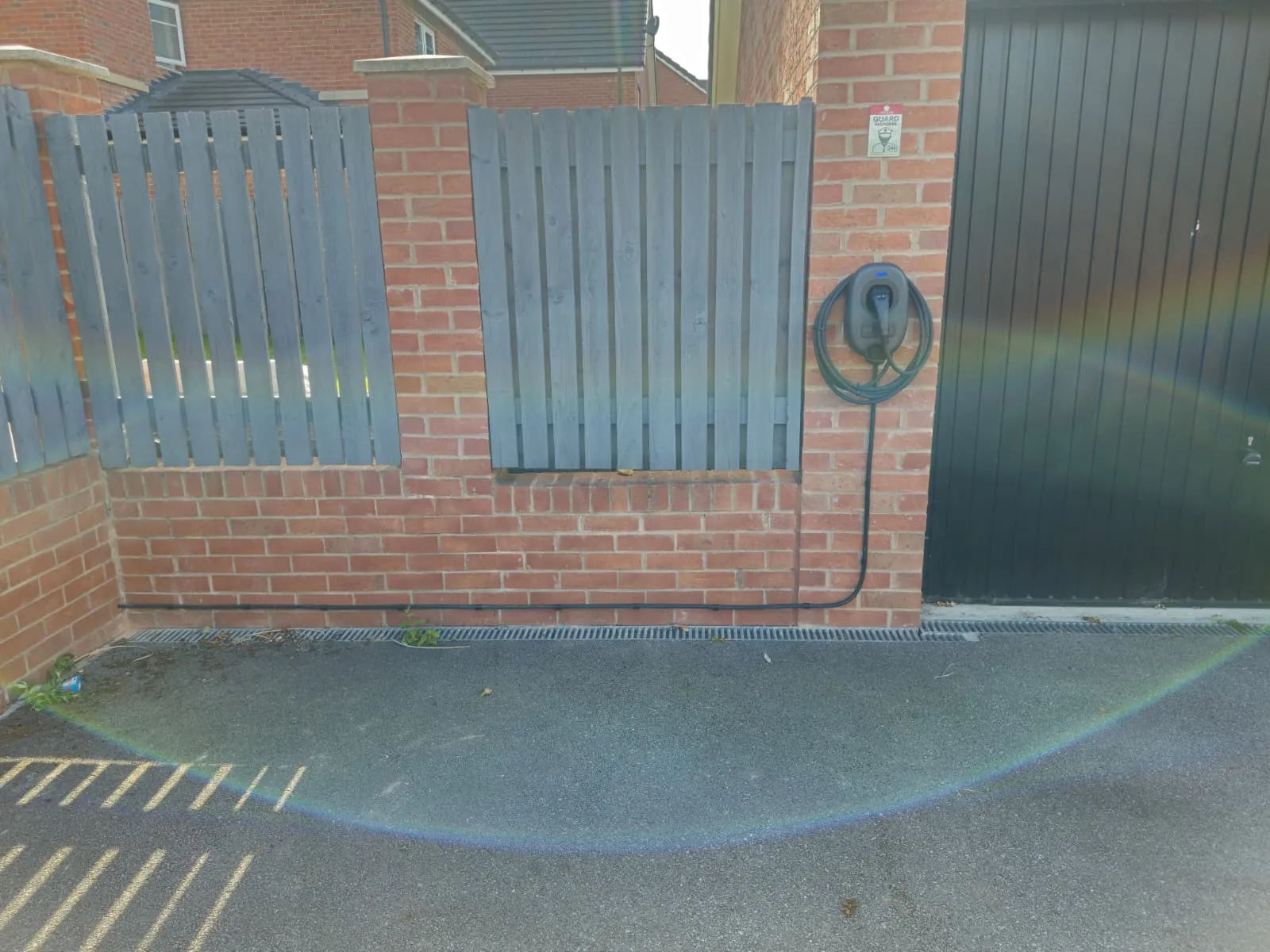 External EV charger installation in Wakefield